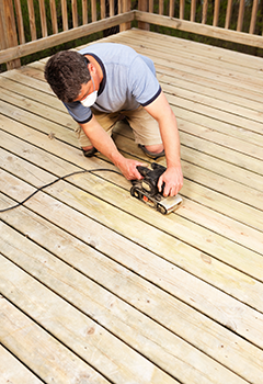Deck Board Installation and Sanding in South Gate